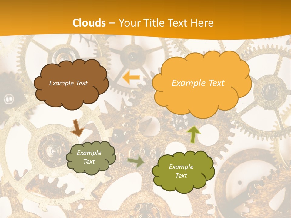 Machinery Technology Cog PowerPoint Template
