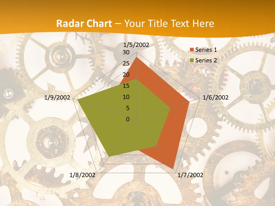Machinery Technology Cog PowerPoint Template