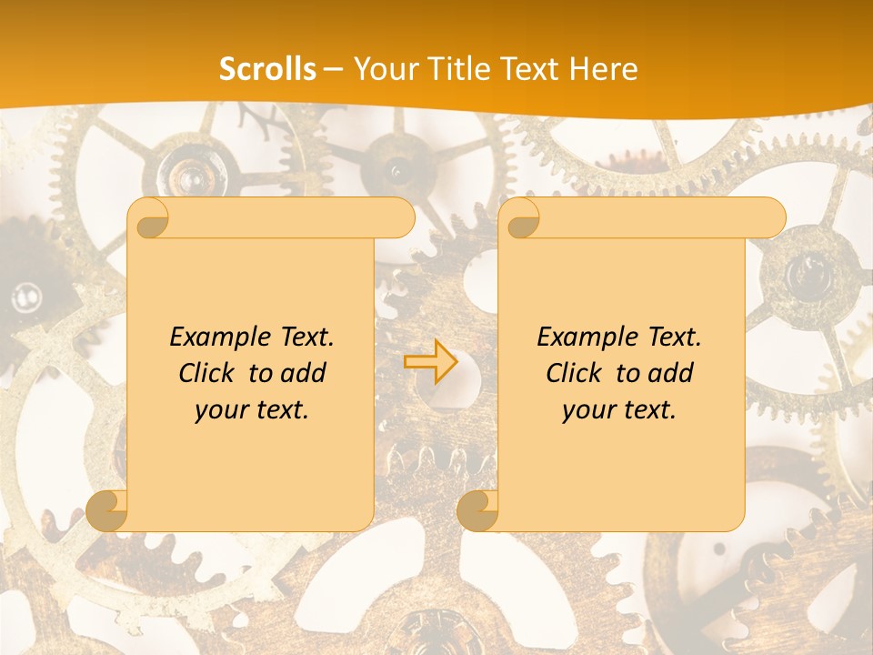 Machinery Technology Cog PowerPoint Template