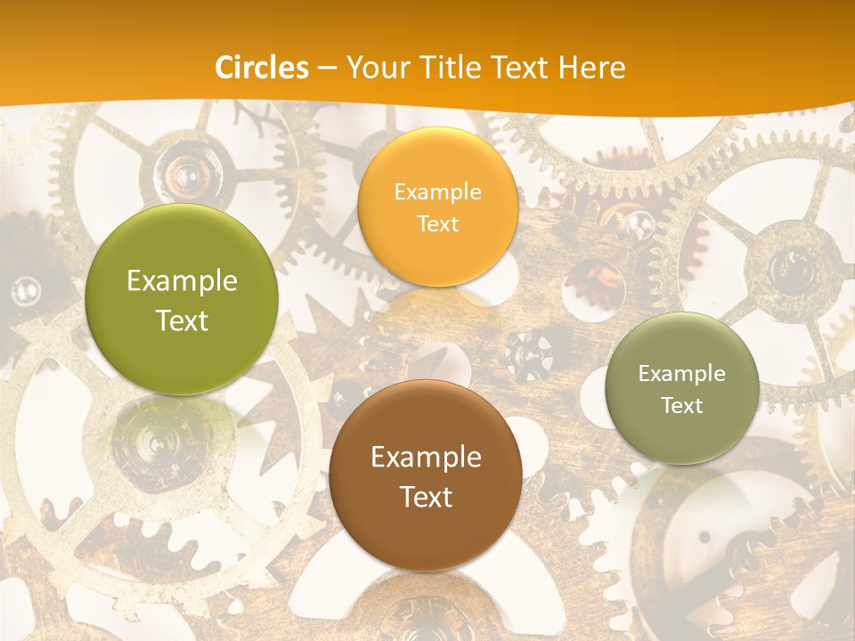 Machinery Technology Cog PowerPoint Template
