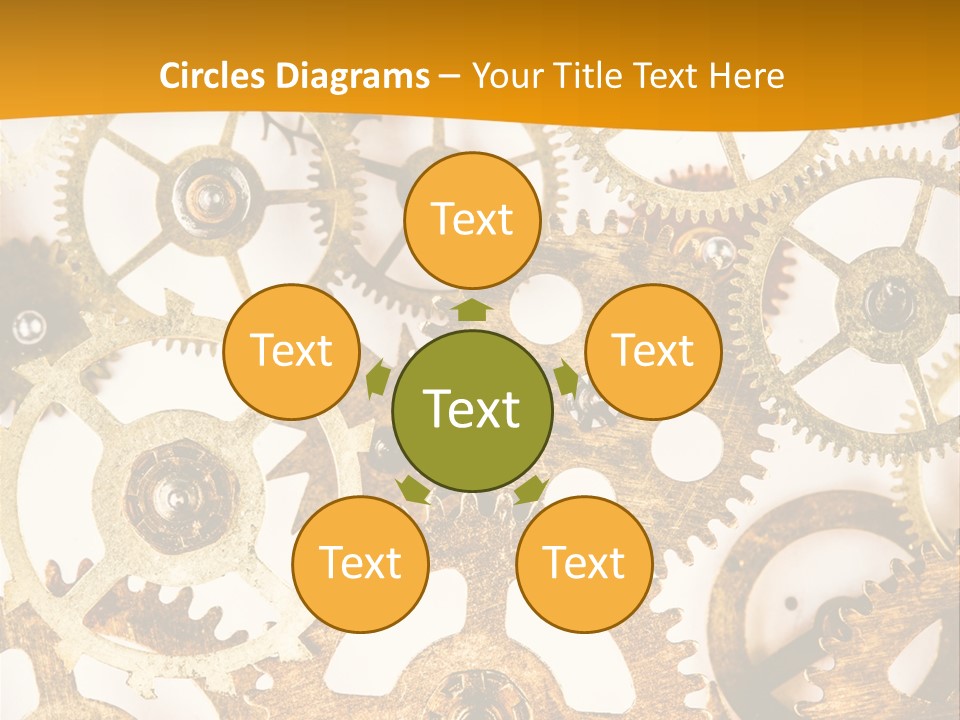 Machinery Technology Cog PowerPoint Template