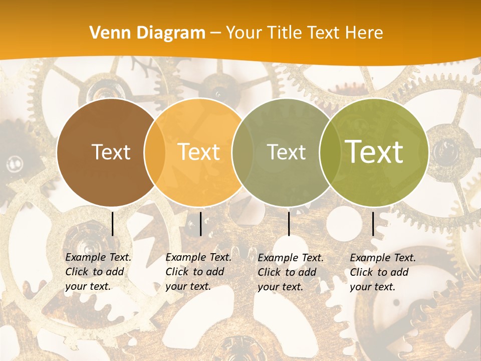 Machinery Technology Cog PowerPoint Template