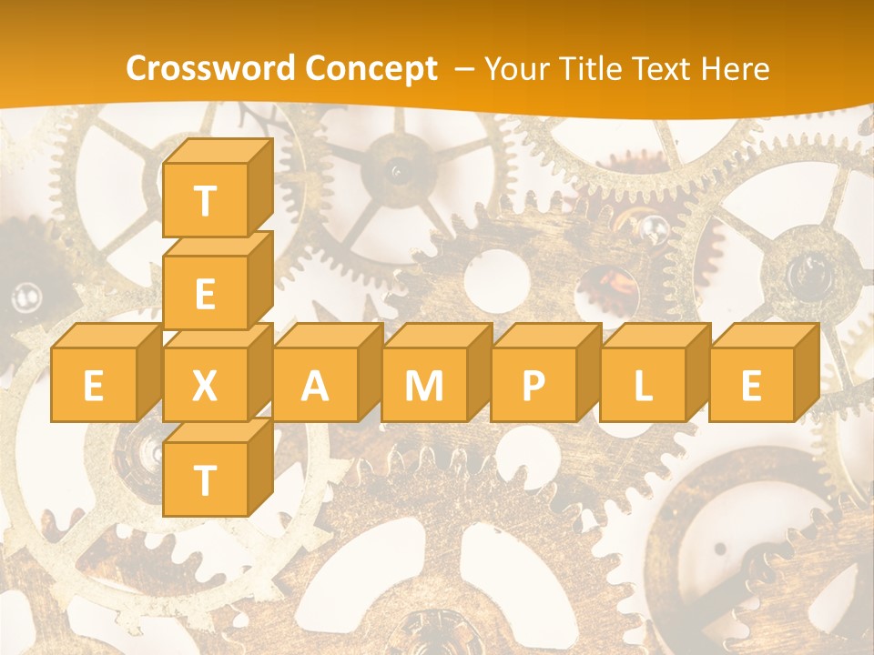 Machinery Technology Cog PowerPoint Template