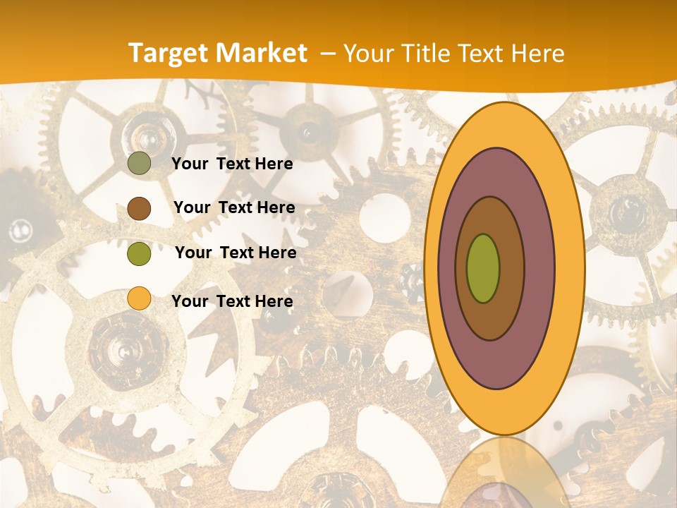 Machinery Technology Cog PowerPoint Template