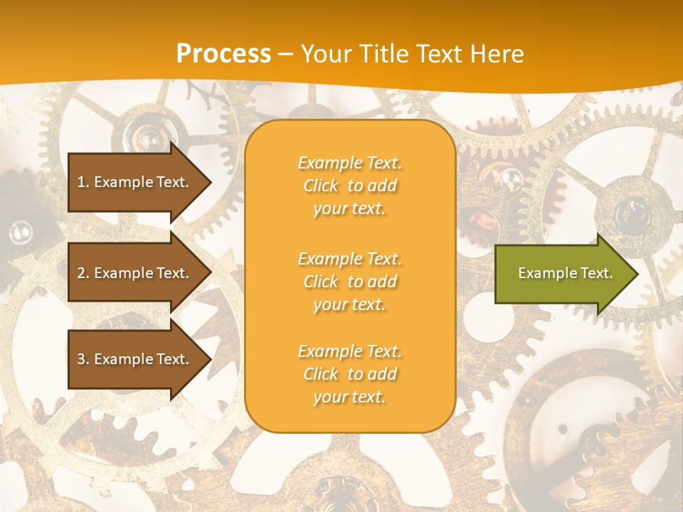 Machinery Technology Cog PowerPoint Template
