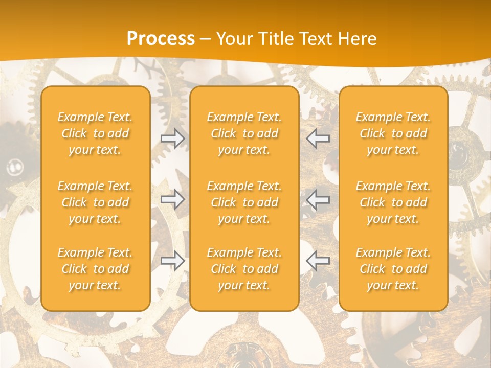 Machinery Technology Cog PowerPoint Template