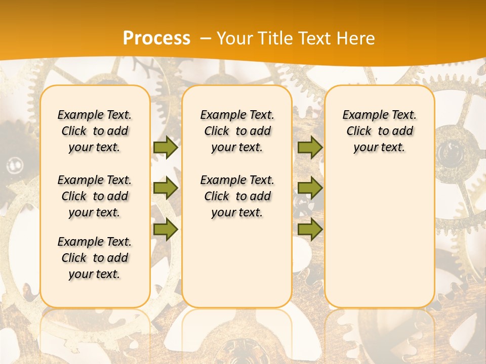 Machinery Technology Cog PowerPoint Template