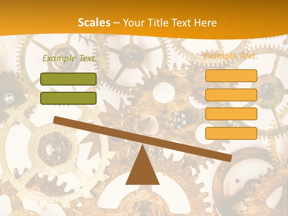 Machinery Technology Cog PowerPoint Template