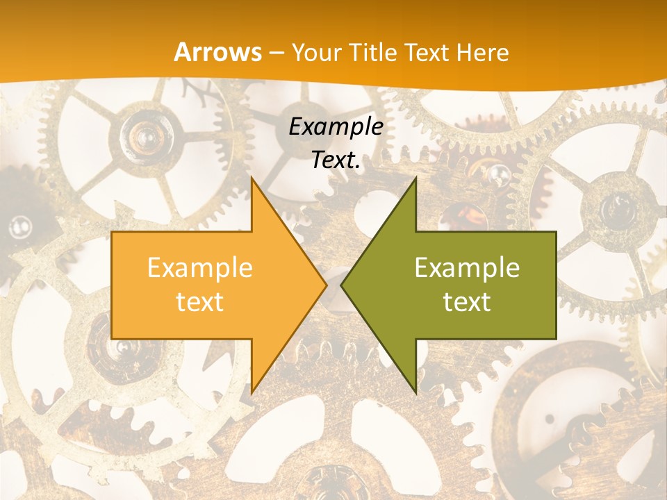 Machinery Technology Cog PowerPoint Template