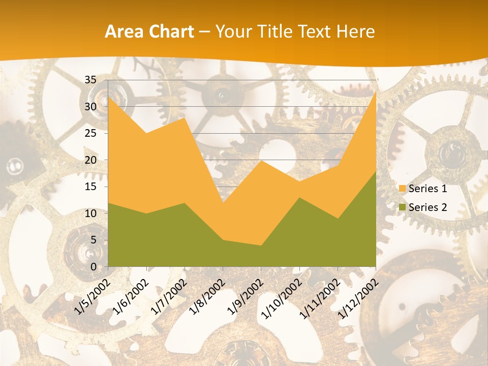 Machinery Technology Cog PowerPoint Template