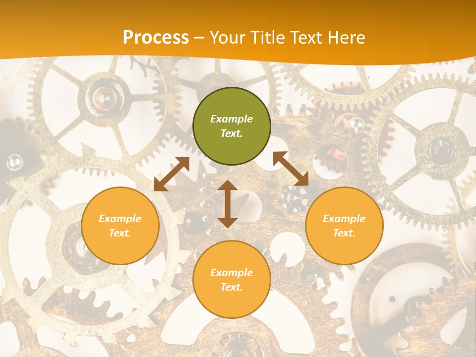 Machinery Technology Cog PowerPoint Template
