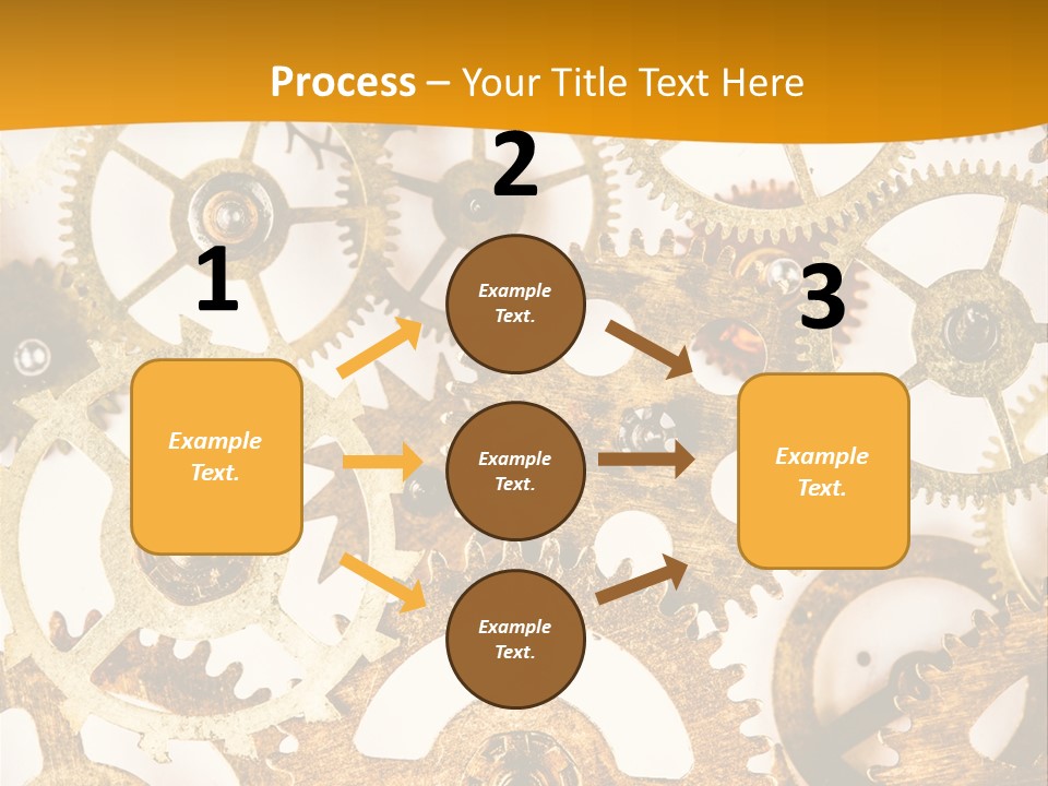 Machinery Technology Cog PowerPoint Template