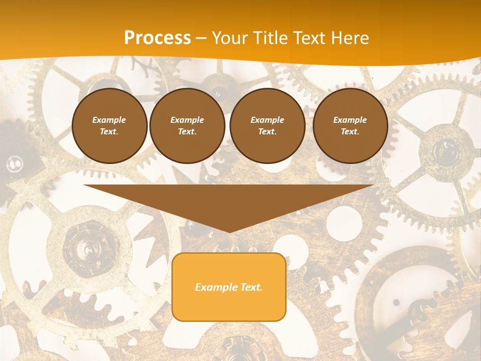 Machinery Technology Cog PowerPoint Template