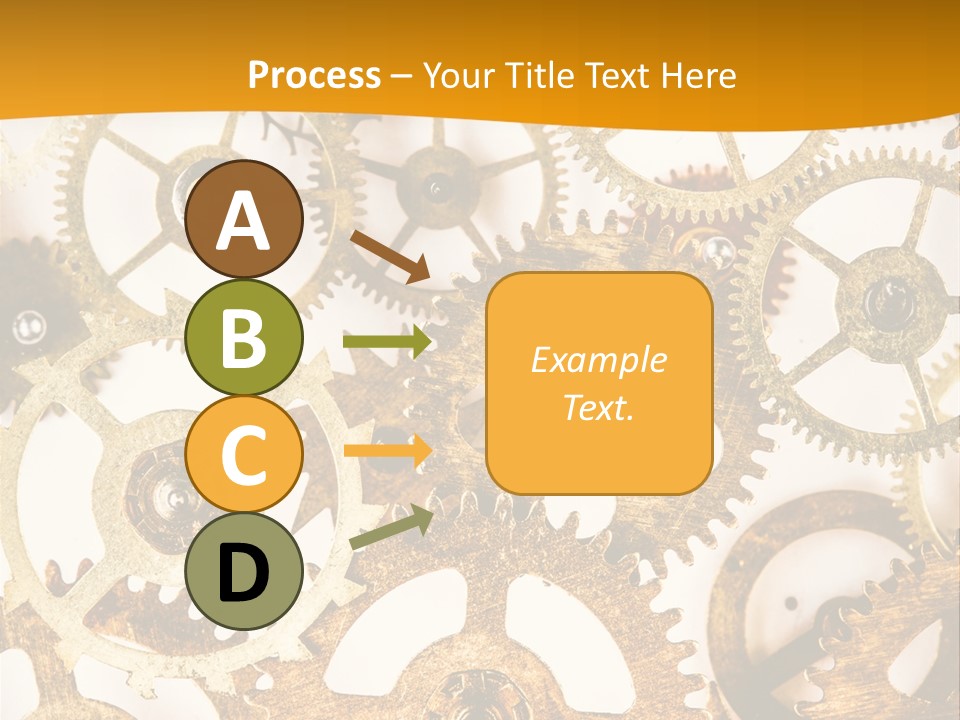 Machinery Technology Cog PowerPoint Template