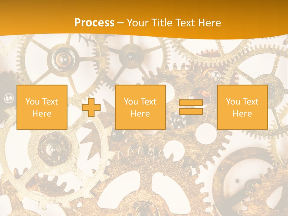 Machinery Technology Cog PowerPoint Template