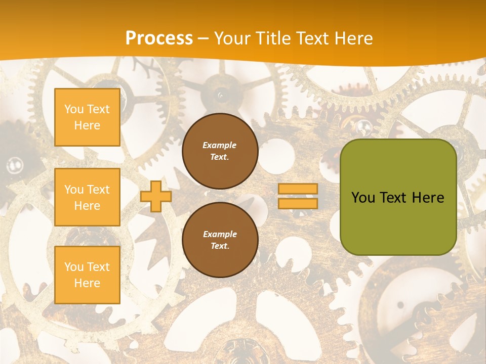 Machinery Technology Cog PowerPoint Template