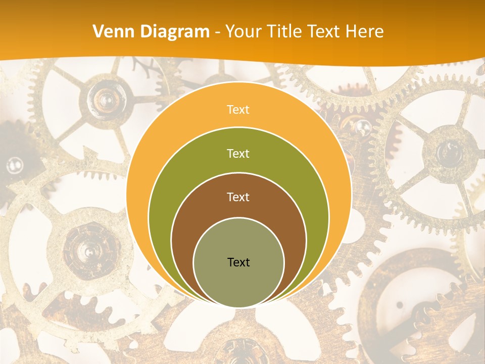 Machinery Technology Cog PowerPoint Template