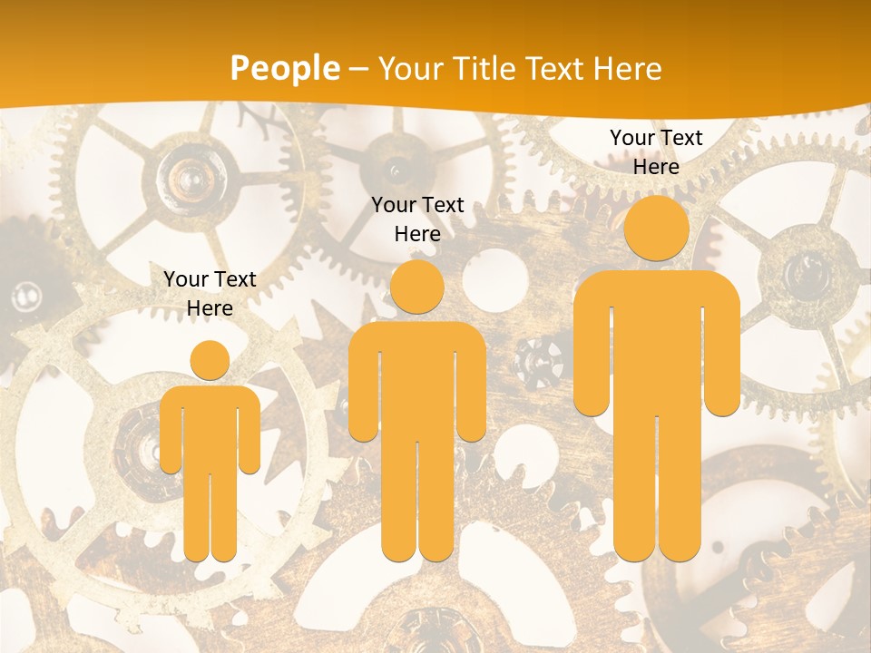 Machinery Technology Cog PowerPoint Template