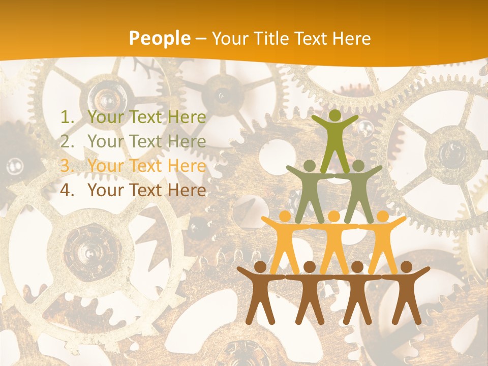 Machinery Technology Cog PowerPoint Template