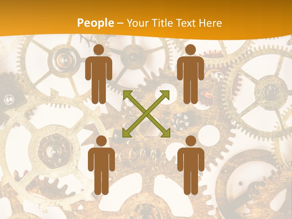 Machinery Technology Cog PowerPoint Template