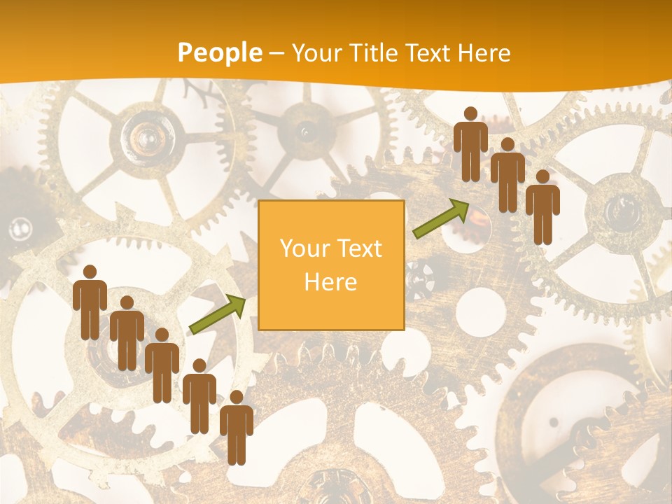 Machinery Technology Cog PowerPoint Template