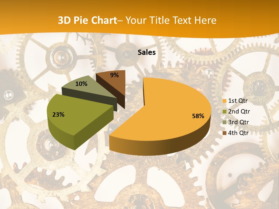 Machinery Technology Cog PowerPoint Template