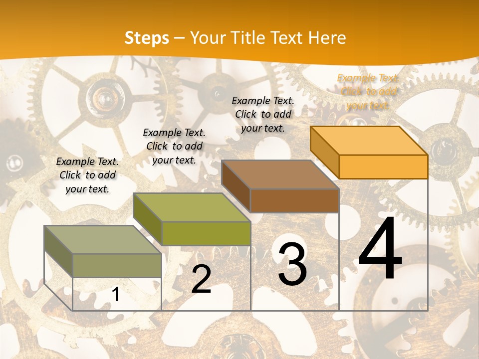 Machinery Technology Cog PowerPoint Template