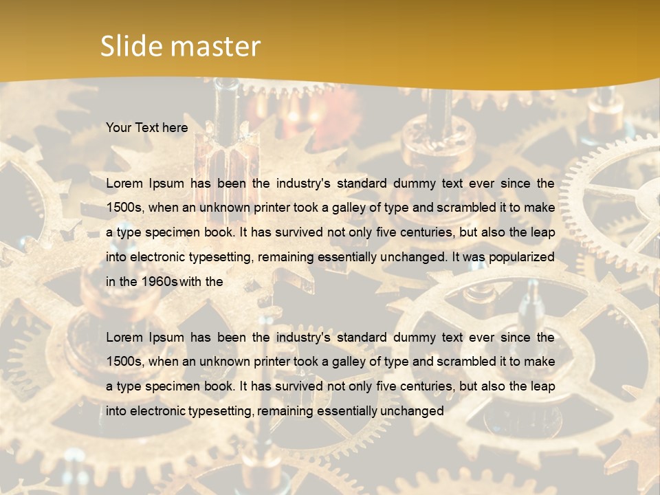 Auto Industrial Mechanic PowerPoint Template