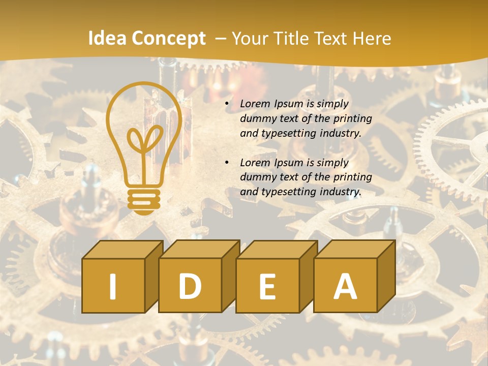 Auto Industrial Mechanic PowerPoint Template