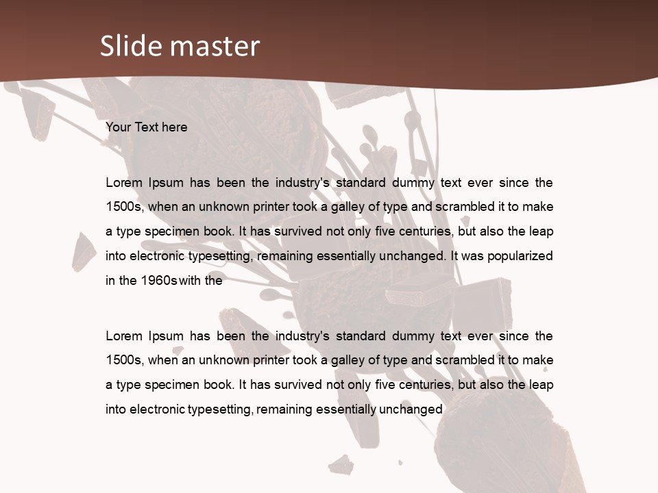 Scoop Tea Snack PowerPoint Template