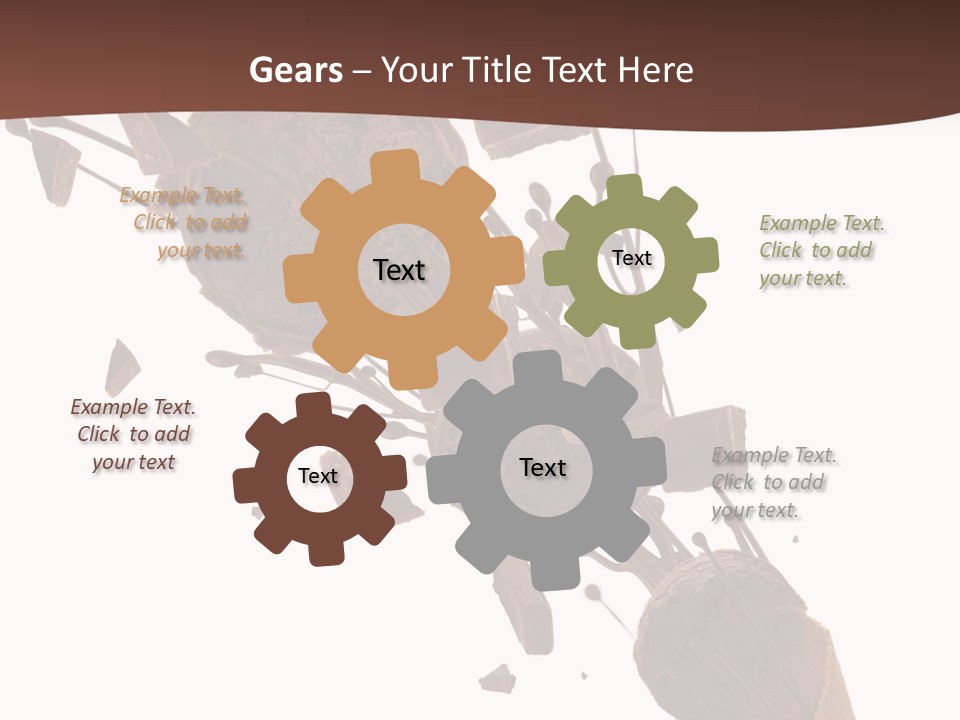 Scoop Tea Snack PowerPoint Template