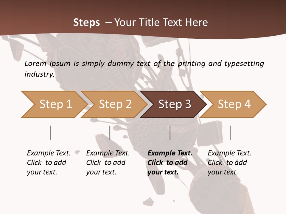 Scoop Tea Snack PowerPoint Template