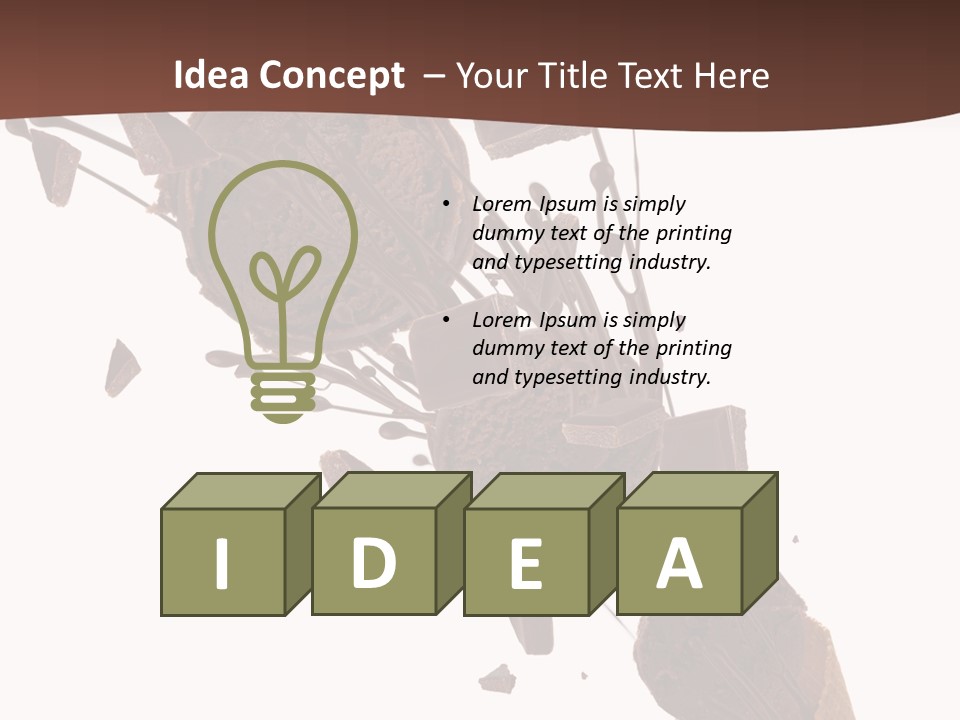 Scoop Tea Snack PowerPoint Template