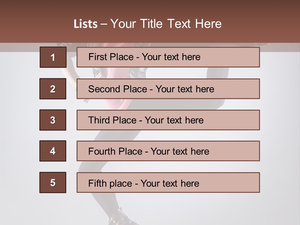 Exercise Dance Flexibility PowerPoint Template