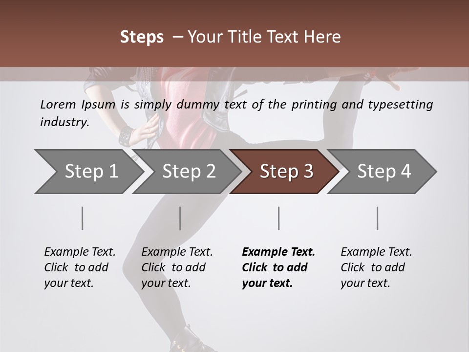 Exercise Dance Flexibility PowerPoint Template