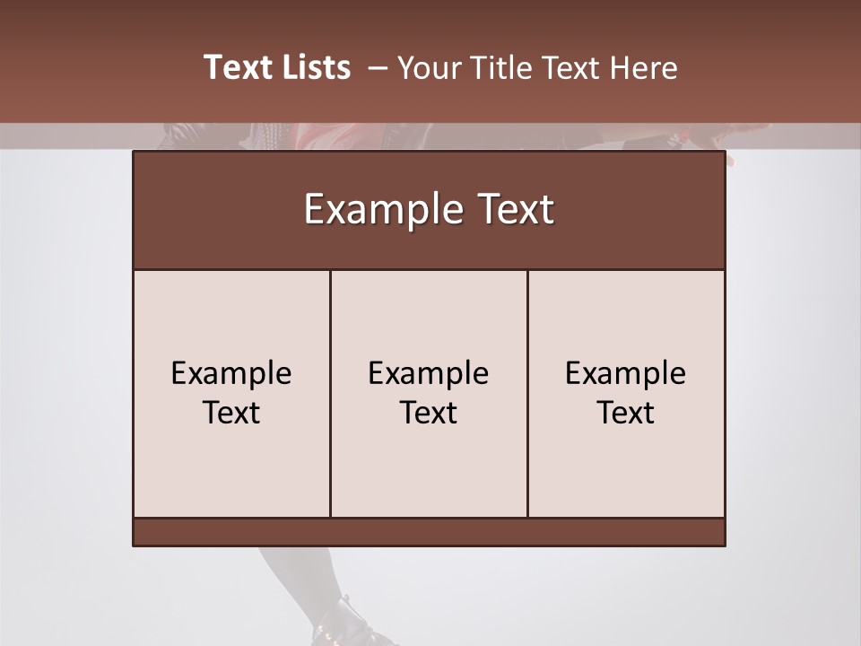 Exercise Dance Flexibility PowerPoint Template