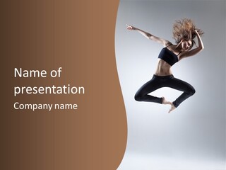 Gymnastic Modern Dancing PowerPoint Template