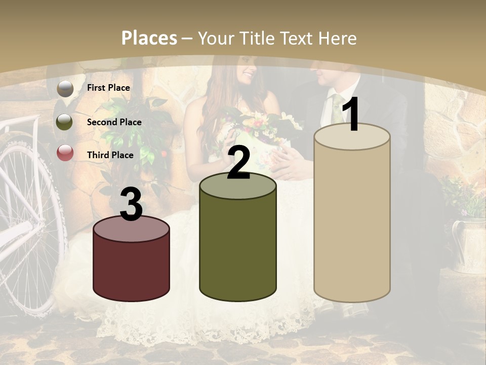 Married Dress Lady PowerPoint Template