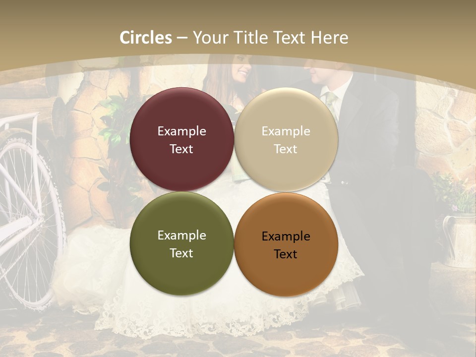 Married Dress Lady PowerPoint Template