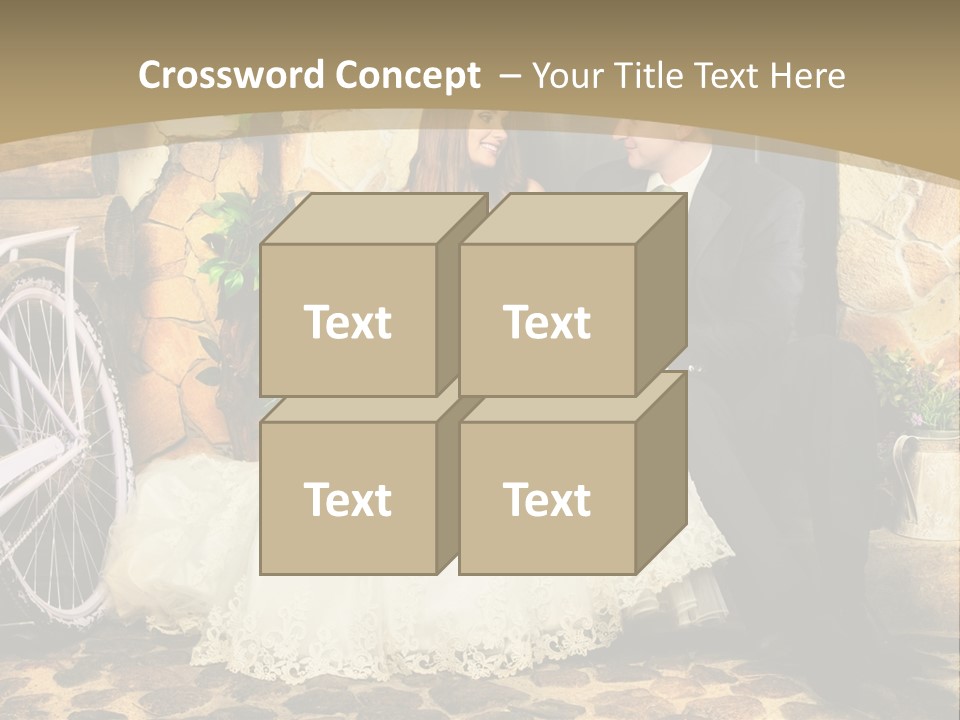 Married Dress Lady PowerPoint Template