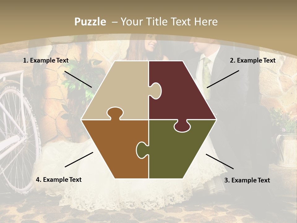 Married Dress Lady PowerPoint Template