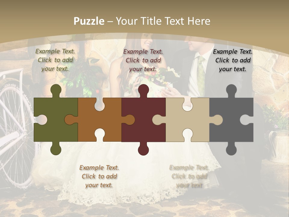 Married Dress Lady PowerPoint Template