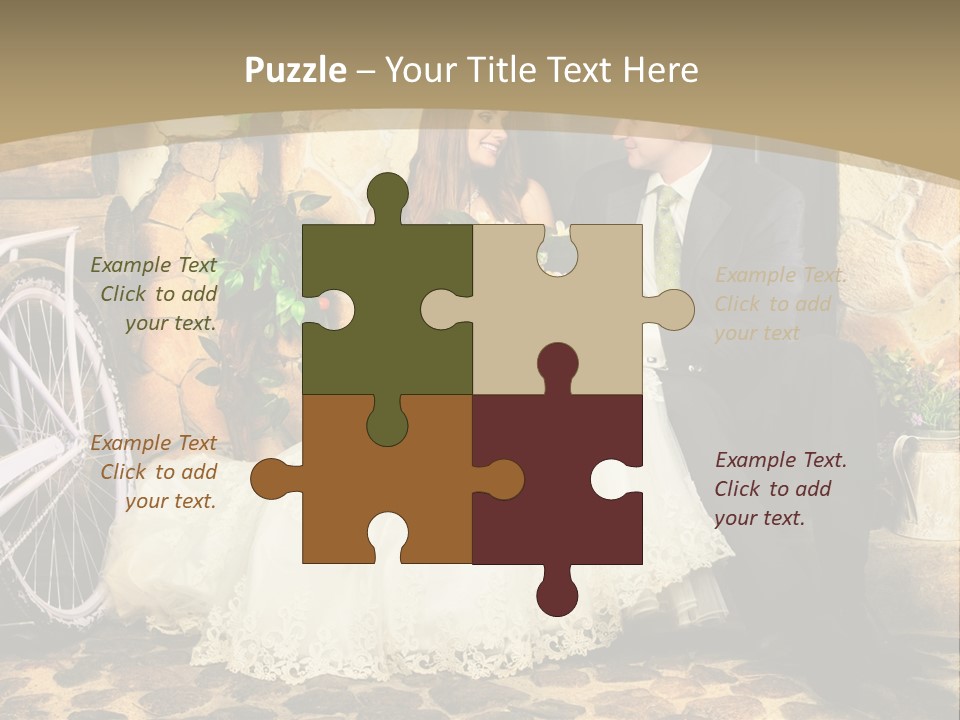 Married Dress Lady PowerPoint Template