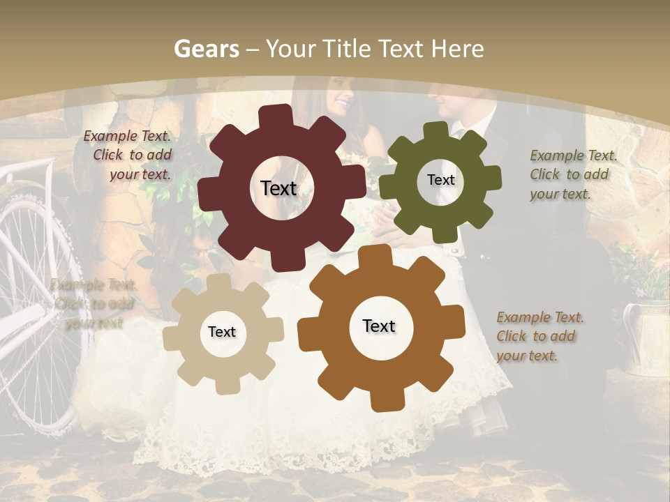 Married Dress Lady PowerPoint Template