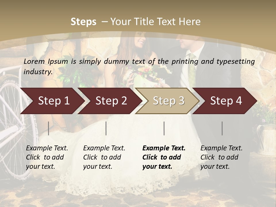 Married Dress Lady PowerPoint Template