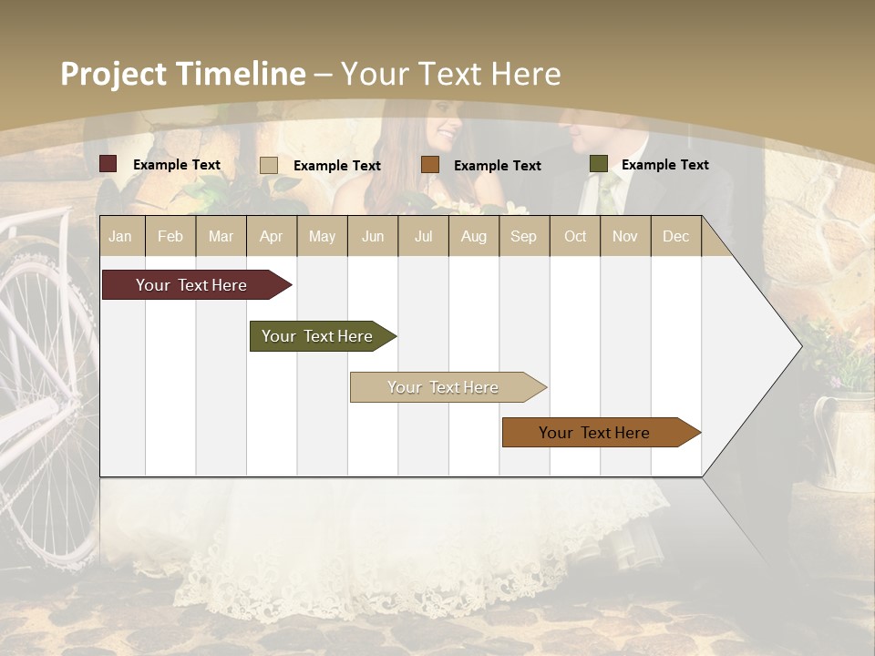 Married Dress Lady PowerPoint Template