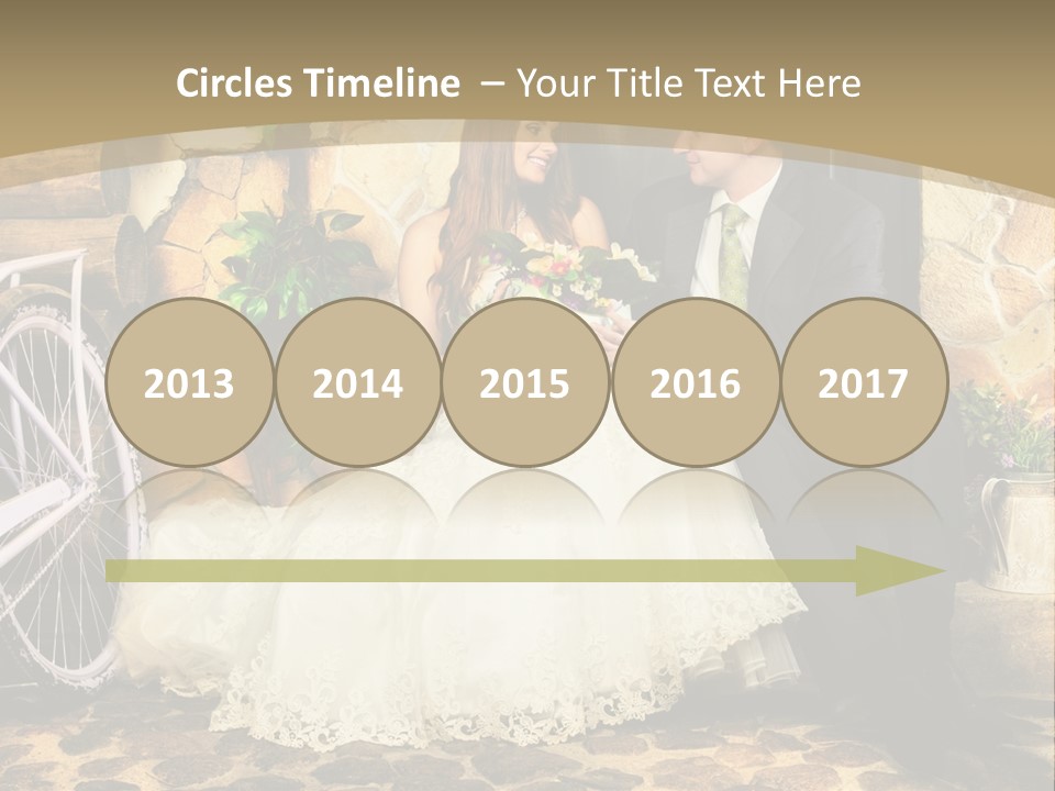 Married Dress Lady PowerPoint Template