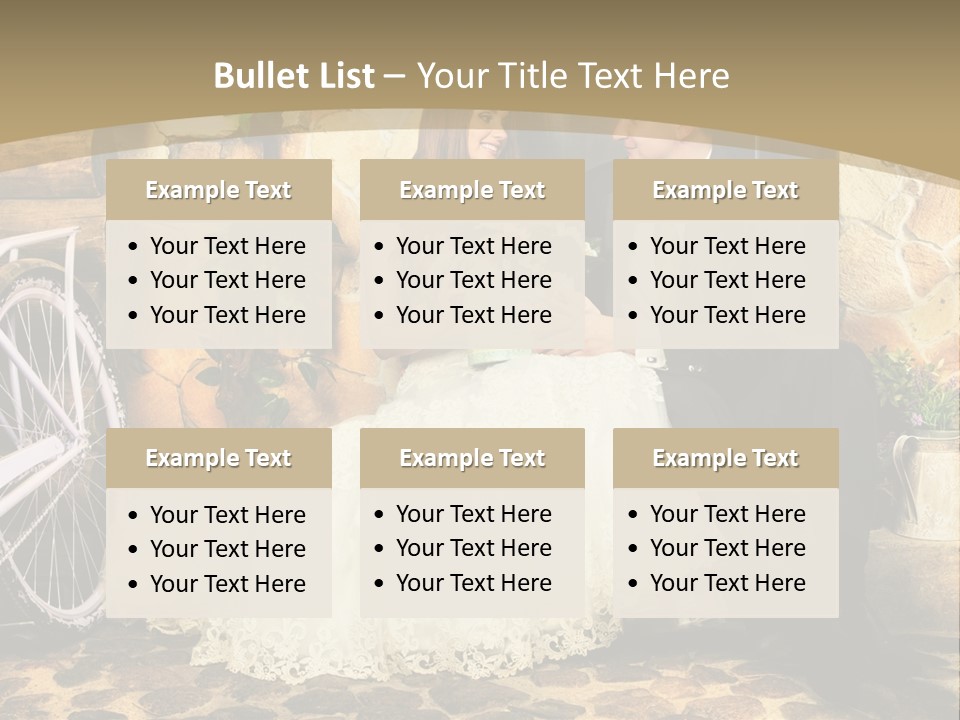 Married Dress Lady PowerPoint Template