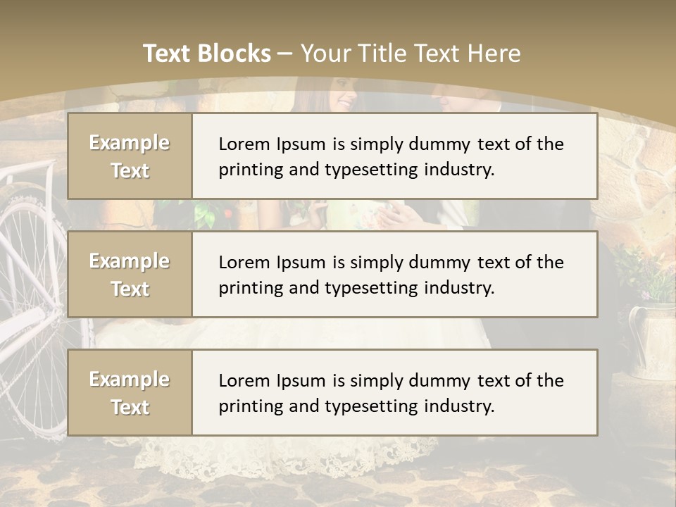 Married Dress Lady PowerPoint Template