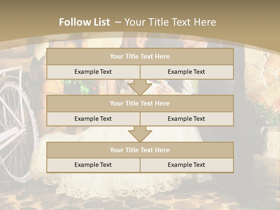 Married Dress Lady PowerPoint Template